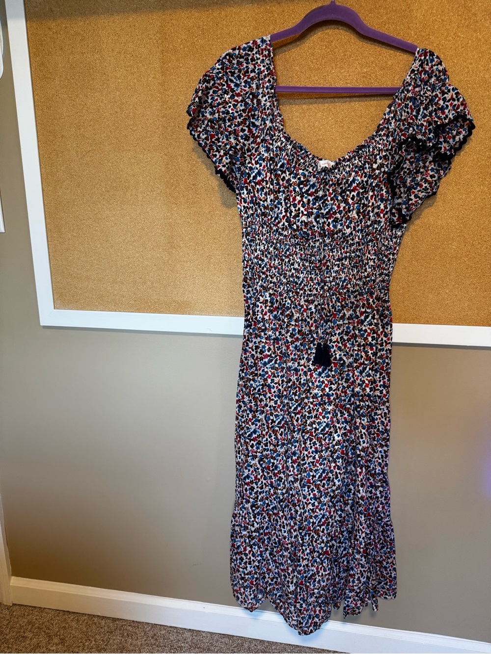 Tory Burch Wildflower Smocked Dress EUC